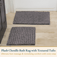 thumbnail image 2 of ComfiTime 2 Piece Bathroom Rugs Set – Luxury Chenille Shaggy Bath Rugs, Extra Soft & Thick, Absorbent Water, Non-Slip, Machine Washable, Bath Mats for Bath Floor,Tub and Shower, 20*24 & 24*44, 2 of 9