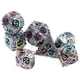 thumbnail image 1 of Dados De Metal Poliédricos, Accesorios De Dados De Metal Coloridos De Aleación De Zinc 7pcs Para Juegos De Rol, 1 of 8