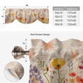 thumbnail image 6 of Tie Up Valance Curtain for Kitchen,Watercolor Blossom Poppy Flower Rod Pocket Short Curtains Adjustable Tie-Up Shade Valances,Retro Spring Floral Leaves Window Treatment for Bathroom Living Room, 6 of 9