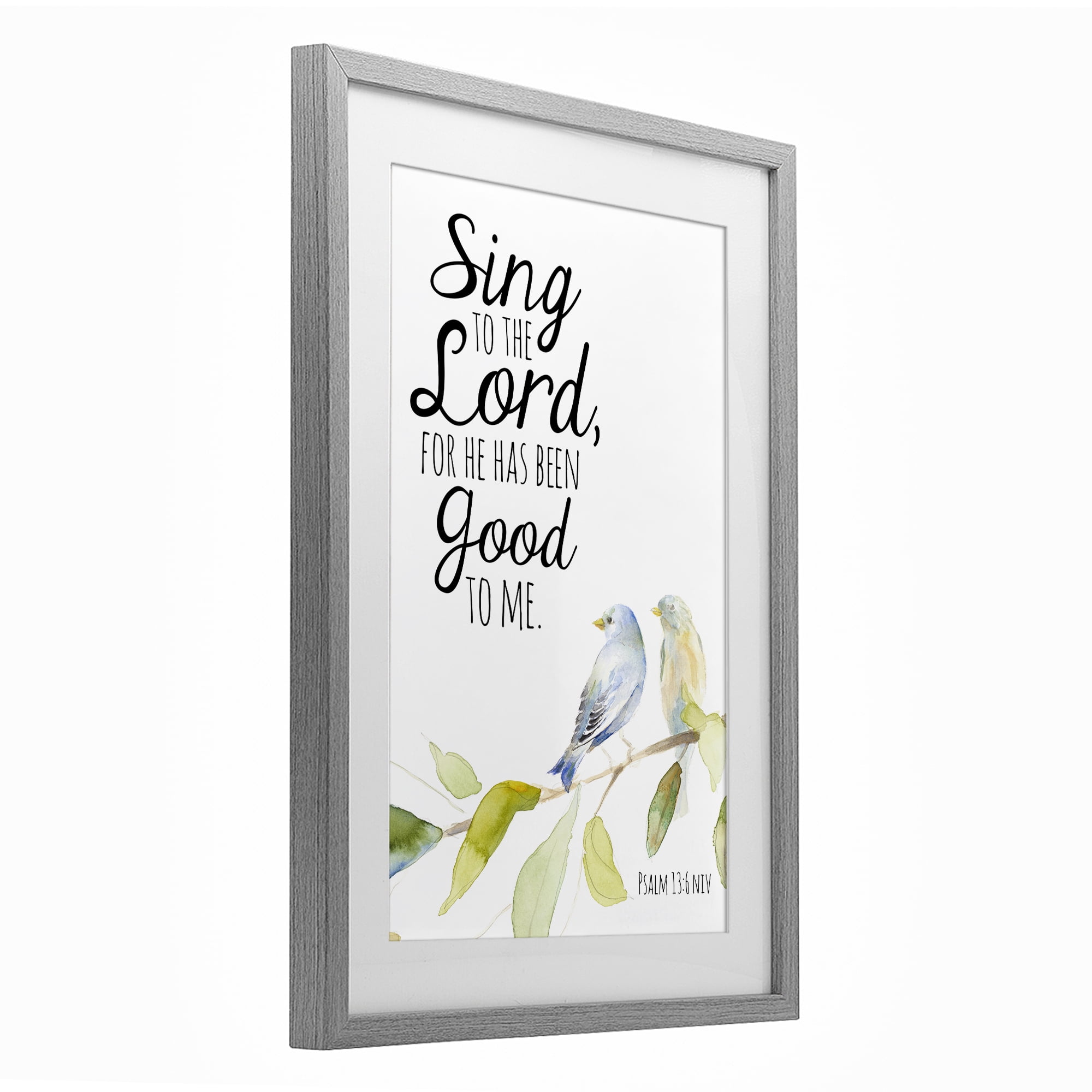 Stupell Industries Sing To The Lord Gray Framed Print Under Glass, design by Lanie Loreth