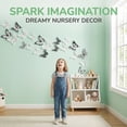 thumbnail image 4 of REGALWOVEN 90 PCS Butterfly Wall Decals for Wall-3D Butterflies Removable Mural Decals Home Decoration for Nursery Bedroom White Balck 3.1" x 2.6", 4 of 6