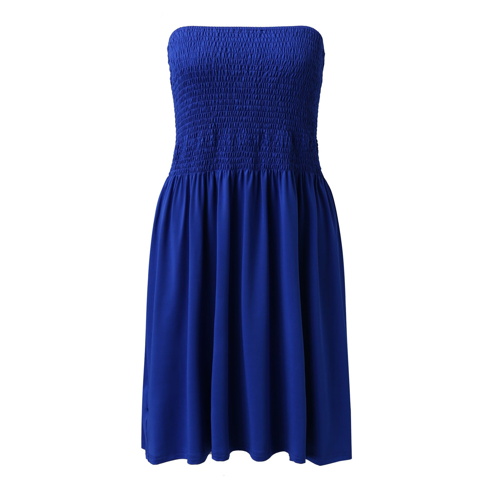 Summer Dresses For Women 2023 Short Off Shoulder Strapless Sleeveless Tube Top Soild Coverup Flowy Midi Y2K Dress