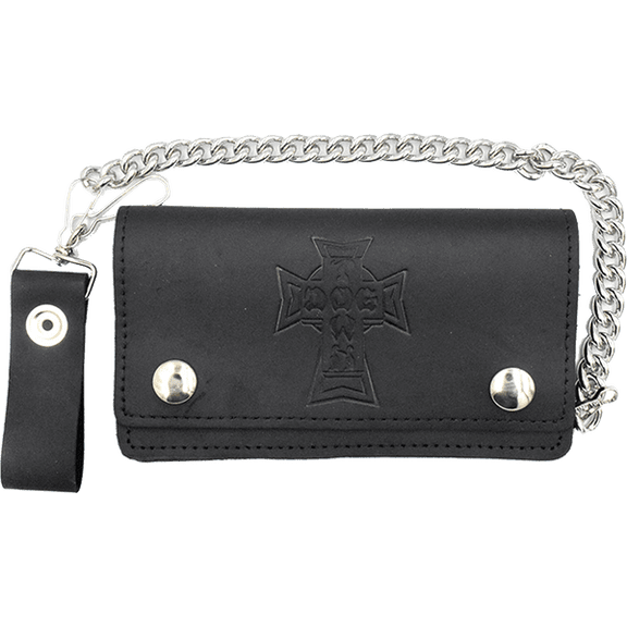 Dogtown Vintage Cross Chain Wallet Large - Black