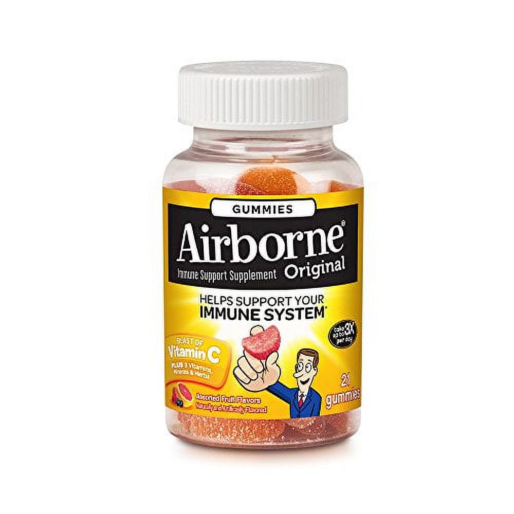 Airborne Assorted Fruit Flavored Gummies (Packaging May Vary) (Pack of 3)