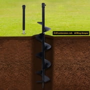 Auger Bit 6inch for Post Holes Replacement Earth Digger Planting Drill Durable