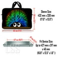 thumbnail image 3 of LSS 17 inch Laptop Sleeve Bag Carrying Case Pouch with Handle for 17.4" 17.3" 17" 16" Apple MacBook, Acer, Asus, Dell, Hedgehog, 3 of 3