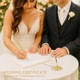 thumbnail image 2 of Gold Pen with Stand for Wedding: Golden Plated Ballpoint Pen with Ornate Base for Bride and Groom - Signing for Wedding Guest Book & Certificate, 2 of 4