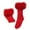Red, variant on EHQJNJ Stockings for Women Sexy with Garter Women Fashion Plush Warm Soft Solid Sport Socks Medium Short Stockings Winter Socks Compression Stockings for Women Open Toe Knee High Stockings with Bow