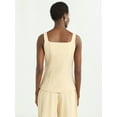 thumbnail image 4 of Scoop Women's and Women's Plus Linen Blend Longline Vest, Sizes XS-4X, 4 of 5