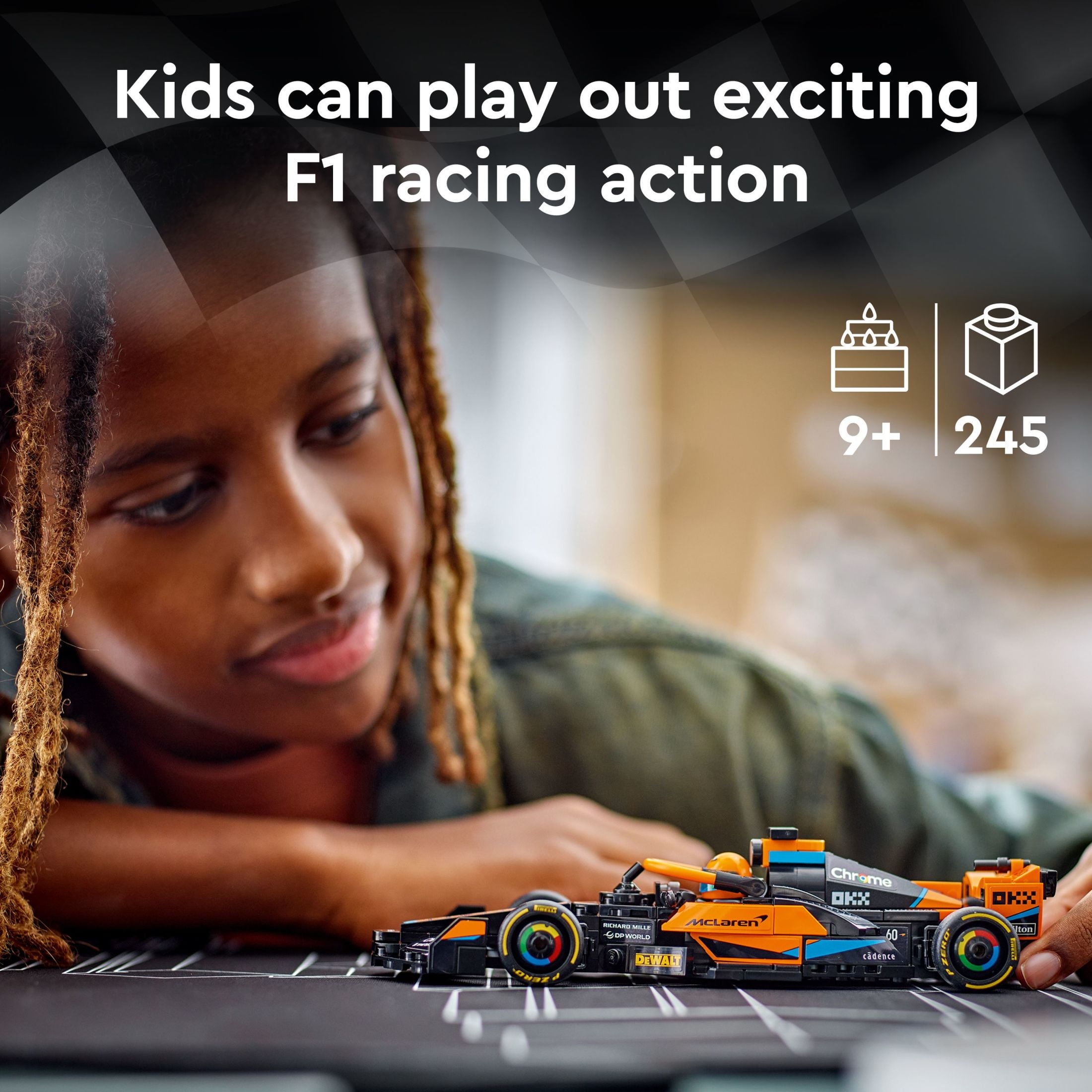 LEGO Speed Champions 2023 McLaren Formula 1 Race Car Toy, Buildable McLaren Set for Kids, F1 Toy Gift Idea for Boys and Girls Ages 9+, 76919