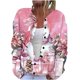 thumbnail image 2 of Sudadera de manga larga con capucha y bolsillos para mujer, estilo casual, con estampado de moda, de poliéster, 2 of 5
