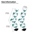 thumbnail image 2 of Uemuo Cartoon Shark Printed Kids Boys Socks Seamless Crew Socks Crazy Funny Athletic Sport Socks for Children, 2 of 6
