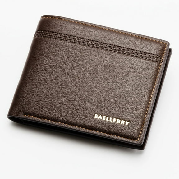 AOOOWER Men's PU Wallet Multiple Card Slots Vintage Thin Wallets Credit Cards Holder Pocket Change Coin Business Purse