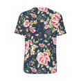 thumbnail image 3 of Rocae Vintage Floral for Breathable Men's Baseball T-Shirt Fashionable Casual Baseball Jersey, Moisture-wicking Sportswear 4X-Large, 3 of 9