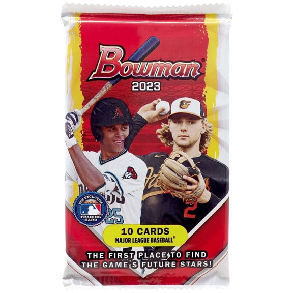 Collectible MLB Bowman 2023 Baseball Trading Card Pack (10 Cards)