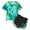 1a-Green, variant on 3T 4T Girl Clothes Graphic Kids Girl Clothes Tie Dye Heart Print Short Sleeve Top and Shorts Toddler Girl Summer Outfits Short Set