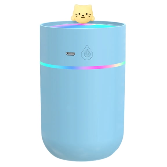 Qholemyo Small Humidifier Portable Desk Device Cool Mist Humidifier With Colorful Night Function For Home Bedroom Office And Plants Home Goods