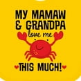 thumbnail image 4 of Inktastic Mamaw and Grandpa Love Me Grandkids Boys or Girls Baby Bib, 4 of 4