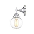 thumbnail image 5 of Trade Winds Chatham Glass Globe Wall Sconce in Chrome, 5 of 5