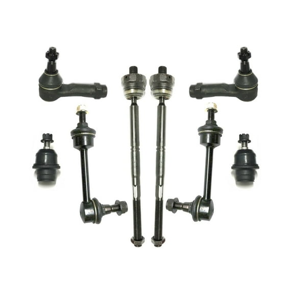8 Pc Front Suspension Kit Inner & Outer Tie Rod Ends Lower Ball Joints Sway Bar End Links Fits select: 2004-2005 FORD F150