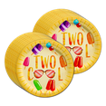 thumbnail image 2 of Two Cool Summer 2nd Birthday Party Supplies Set Plates Napkins Cups Tableware Kit for 16, 2 of 8