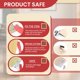 thumbnail image 2 of Cuchilla de seguridad de acero inoxidable para cortar cajas Scimaker, 60 unidades, 2 of 9