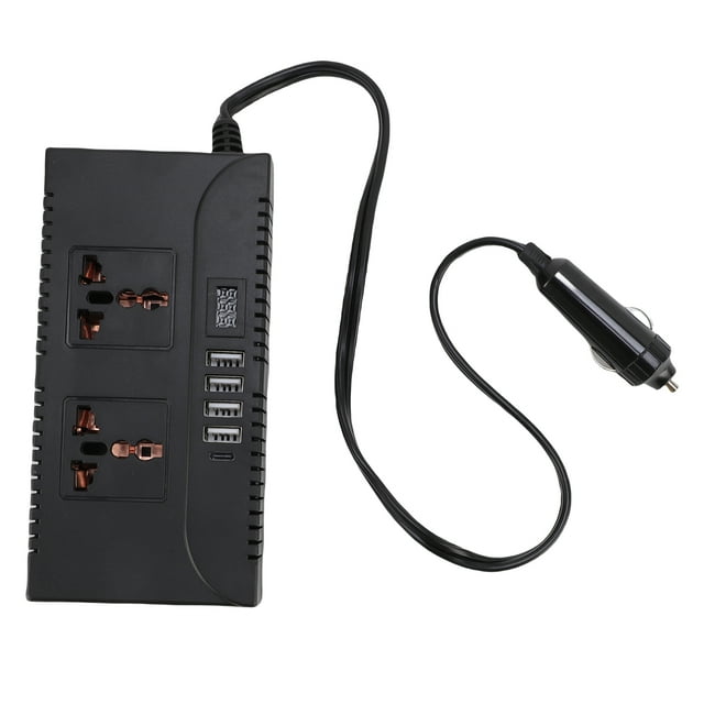 Toma De Corriente Del Adaptador Del Vehículo, ABS Estable Del Inversor De Corriente Del Coche 150W Eficiente Para Actividades Al Aire