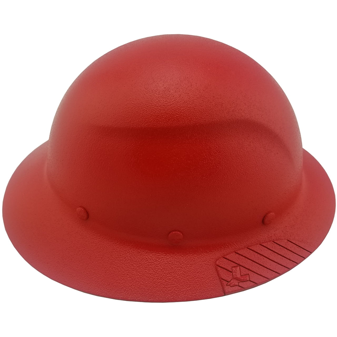 DAX Fiberglass Composite Hard Hat - Full Brim Textured Red with Tote