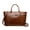 brown, variant on Genuine Cowhide Women Tote Bag, Glossy Crocodile Embossed Top-Handle Crossbody Purse for Work