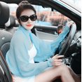 thumbnail image 4 of YUANOU Chiffon Shawl Riding Electric Bike Multifunctional Summer Versatile Scarf Sunshade Beach Scarf Long Sleeved Sunscreen(A), 4 of 4
