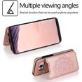 thumbnail image 3 of Design for Samsung Galaxy S8 Plus/S8+ Wallet Case,PU Leather Phone Cases with Screen Protector Card Holder,Stand Flip Shockproof Flip Protective Cover for Glaxay S8plus S 8 8plus Rose Gold, 3 of 6