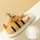 thumbnail image 4 of Zapatillas de algodón de invierno para mujer, suela suave, zapatos de felpa cálidos y gruesos, novedad de 2024, lindos zapatos casuales de interior para el hogar con dibujos de tigres pequeños, 4 of 5
