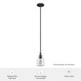 thumbnail image 7 of Hunter - Dunshire 1-light Noble Bronze, Mini Pendant Light, Dimmable, Casual Style, Bell Shaped, for Bedrooms, Dining, Living Rooms - 19652, 7 of 7