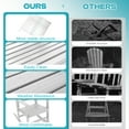 thumbnail image 4 of FODINGHILL Outdoor Rocking Chair Set of 2,HDPE All Weather Patio Rocking Chair for Porch Garden Deck,White, 4 of 11