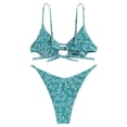 thumbnail image 3 of Bikini ZAFUL, sexy, tanga con estampado floral, para mujer, talla XL, 3 of 7