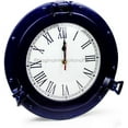 thumbnail image 4 of Nagina International Nautical Porthole Aluminium Blue Color | Maritime Wall Decor (8 Inches, Clock), 4 of 4