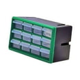 thumbnail image 4 of colaxi Drawer Storage Cabinet Compartment Organizer Multi Grid Wall Mounted Sorting Box Multifunctional Garage Organization for Room Green 12 small grid, 4 of 9