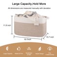 thumbnail image 5 of CHERISHGARD 60L Laundry Basket, Cotton Rope Blanket Basket，Living Room Storage Basket for Toys, 5 of 5
