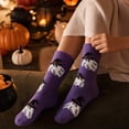 thumbnail image 4 of Voska Womens Halloween Thick Warm Mid Calf Socks Novelty Cozy Fall Winter Loungewear, 4 of 7