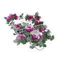 thumbnail image 2 of Gwong Decoración hogareña 16 cabezas artificial rosa flor viñas casero boda jardín pared colgando decoración Gwong 21036206, 2 of 7