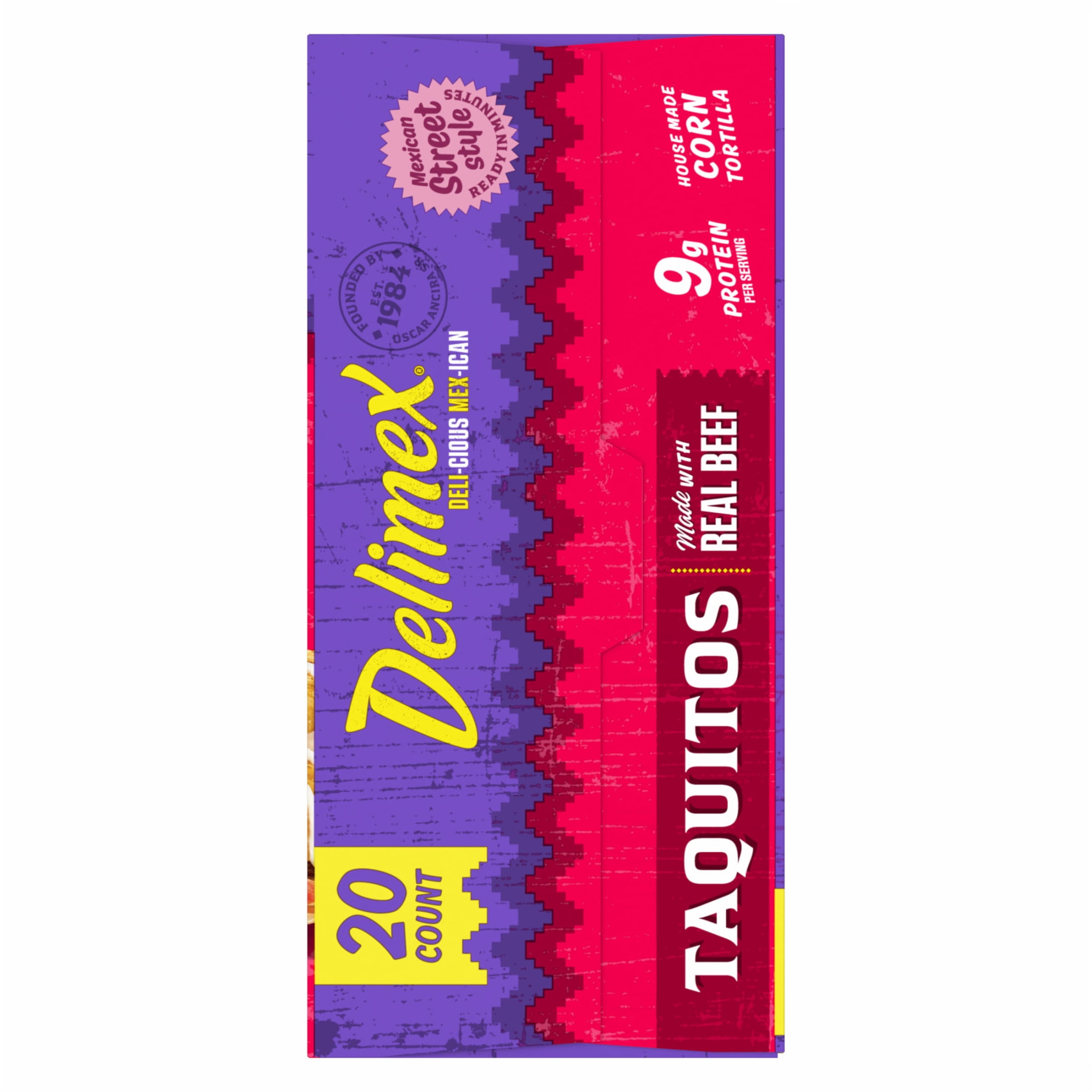 Delimex Beef Taquitos Frozen Snacks, 20 Count Box - Walmart.com