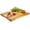 Light Brown 1, variant on Elama 13 Inch Acacia Wood Serving Butcher Cutting Board with Handle