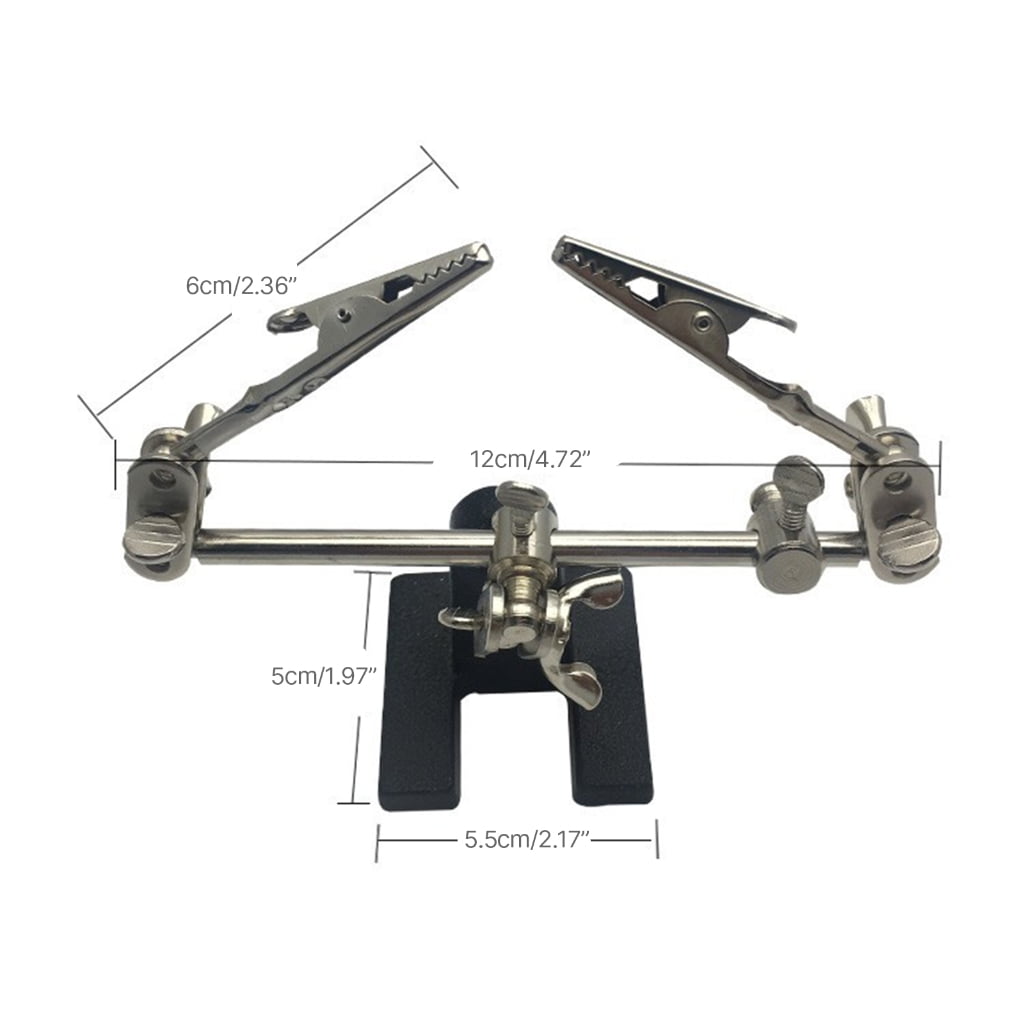 Yammee Soldering Helping Hands Clip Third Hand Soldering Iron Stand Clamp Soldering Aid Electrical Circuit Hobby