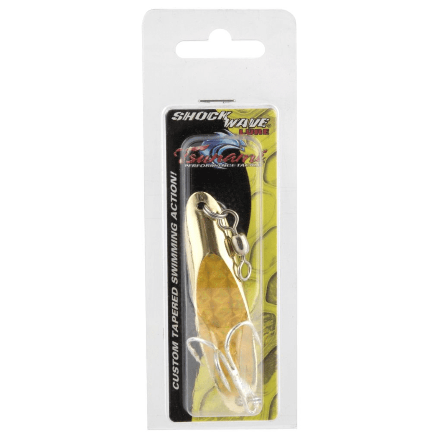 Tsunami Shockwave Fishing Lure 1 oz Gold for Bass Trout and Walleye