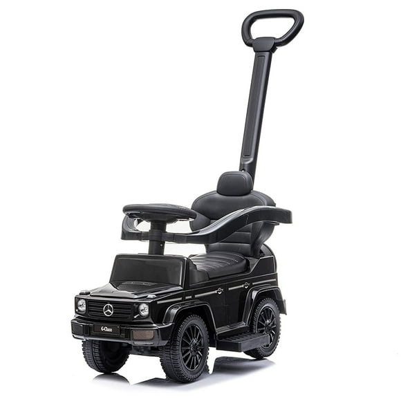 Best Ride On Cars Kids Stroller Mercedes G-Wagon 3 in 1 Push Car, Black