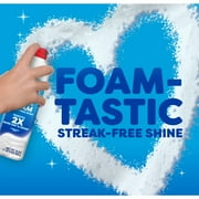 Windex Fast Shine Foam Glass, Window, and Mirror All Purpose Cleaner, No-Drip Aerosol Cleaning Spray, 19 oz