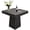 Black, variant on TacleeKii 31.5" Square Dining Table for 4, Farmhouse Small Kitchen Table with Pedestal Base, Walnut