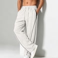 thumbnail image 6 of Babcutegg Mens Plus Size Sweatpants with Pockets Drawstring Loose Fit Spring Fall Athletic Casual Wide Leg Pants Beige Size 4XL, 6 of 8