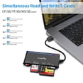 thumbnail image 3 of Lector de tarjetas USB 3.0 CHAO Rocketek 7 en 1 CF/SD/TF/XD/MS/Micro SD alta velocidad, 3 of 5