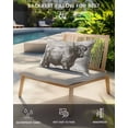 thumbnail image 3 of Vintage Yak Outdoor Head Resting Pillows with Insert Animal Countryside Retro Wood Grain 2 Pack Waterproof Lumbar Pillows with Adjustable Strap for Patio Recliner Beach Chair, 11"x16", 3 of 7